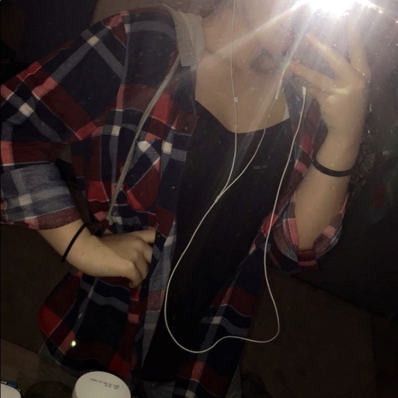🍁Rue 21 Hooded Flannel - Picture 8 of 9